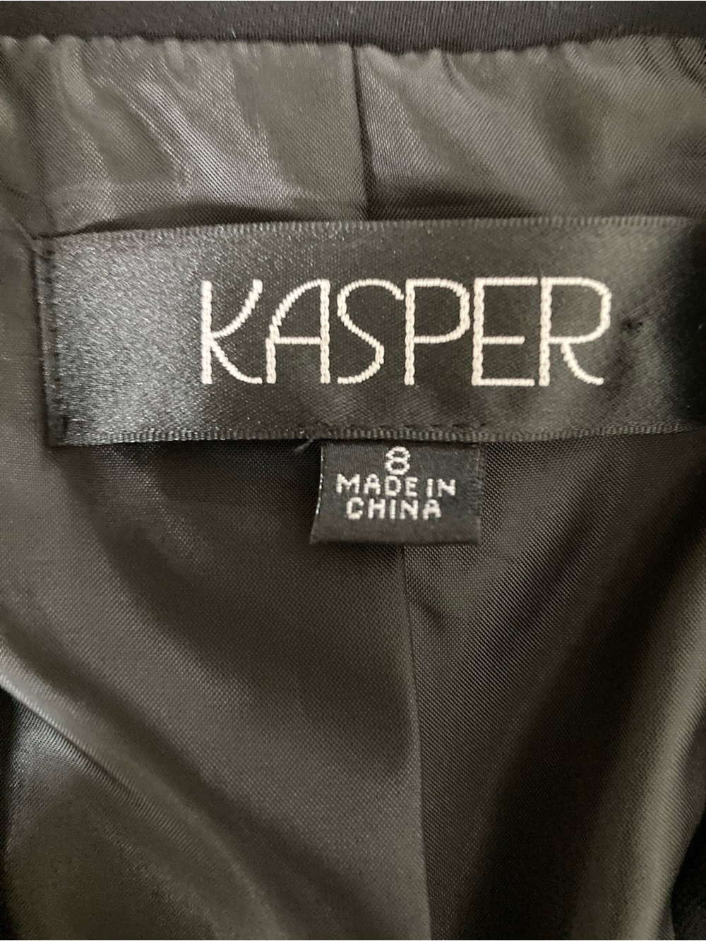 Kasper Black Women's Tailored Blazer with Matching Shell and Pants - Picture 6 of 7
